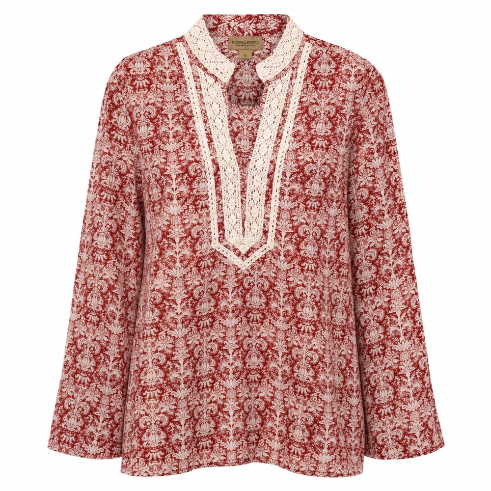 Peck & Peck Gorpcore Folk Tunic Top Womens Medium Heritage Rustic Cabincore